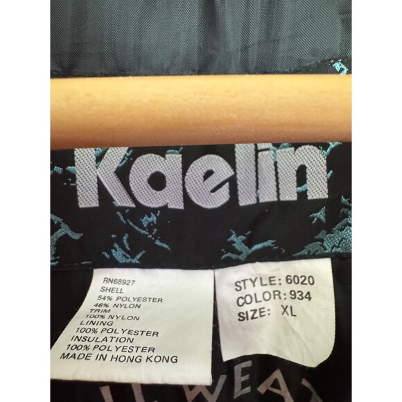 Vintage Kaelin All-Weather Ski Suit Mens XL Maroon & Black One-Piece Snowsuit Fu - Picture 4 of 14